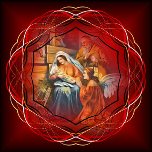 Baby Jezus, Mary & Joseph, De Heilige Familie, Ang Keramisch Ornament