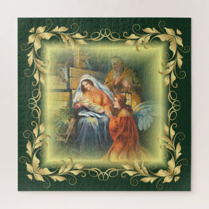 Baby Jezus, Mary & Joseph ~ De Heilige Familie ~ Legpuzzel