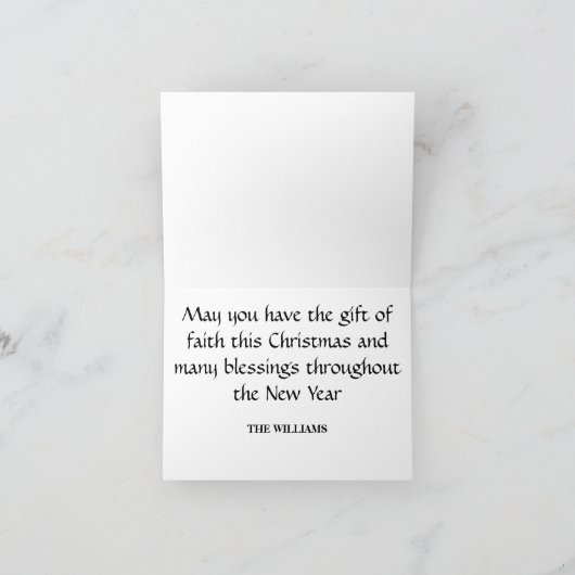  Baby Jezus Mary Religieuze kerstKaart Bedankkaart (Binnen)