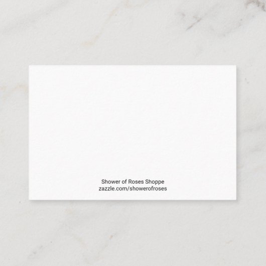 Baby Jezus met Scriptcitaat Religieuze kaarten Visitekaartje (Achterkant)