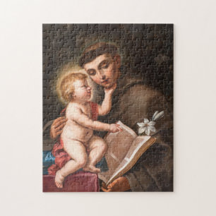 Baby Jezus met St. Anthony van Padua Legpuzzel
