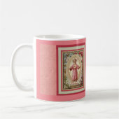 Baby Jezus Roze God zegene jullie koffie Mok (Links)
