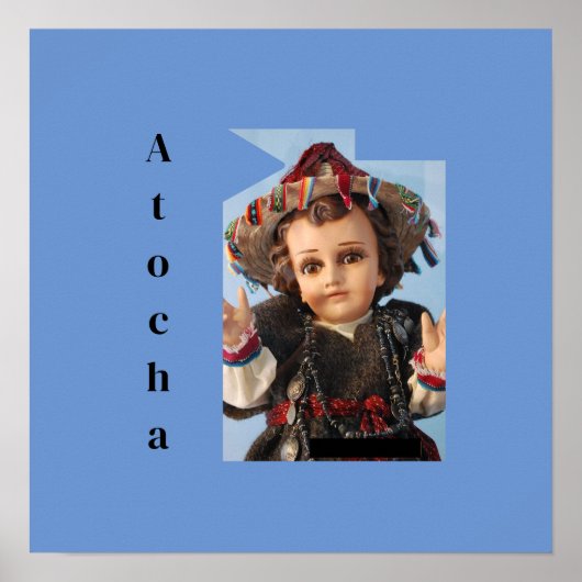 Baby Jezus van Atocha Poster (Voorkant)