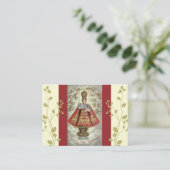 Baby Jezus van Praag Angels Prayer Visitekaartje (Staand voorkant)