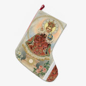 Baby Jezus van Praag met Rozen Grote Kerstsok (Voorkant (Hangend))