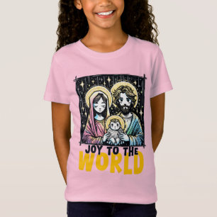Baby Jezus : Vreugde aan de Wereld: De Heilige Fam T-shirt