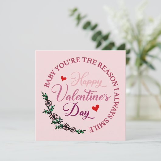 Baby jij bent de reden waarom ik altijd glimlach-V (Staand voorkant)