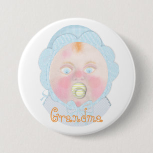 Baby jongen baby Shower knop door BabyLaia. Ronde Button 7,6 Cm
