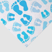 Baby jongen baby voetjes tissuepapier (Detail)