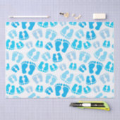 Baby jongen baby voetjes tissuepapier (Craft)