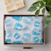 Baby jongen baby voetjes tissuepapier (Geschenk)