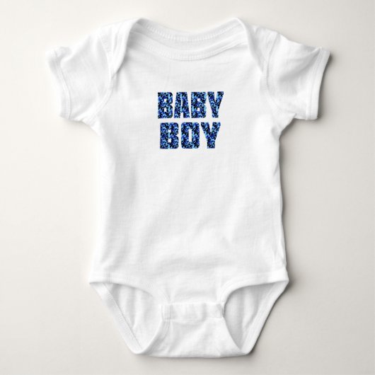 Baby Jongen (blauw) Romper (Voorkant)