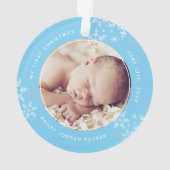 Baby Jongen Blue Ornament (achterkant)