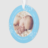 Baby Jongen Blue Ornament (voorkant)