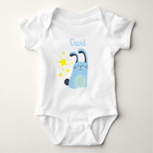 Baby-jongen-bodysuit met schattige konijntjes romper