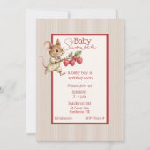 Baby Jongen Bosdier Shower Kaart (Voorkant)