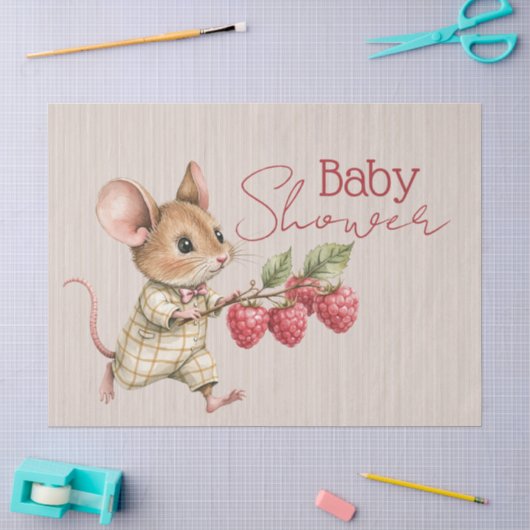 Baby Jongen Bosdier Shower Tissuepapier (Craft)
