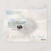 Baby jongen briefkaart (Achterkant)