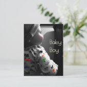 Baby jongen briefkaart (Staand voorkant)