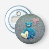 Baby jongen button flesopener (Voorkant)
