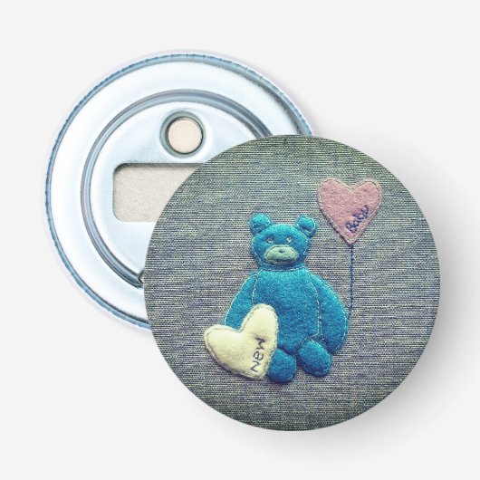 Baby jongen button flesopener (Voorkant)
