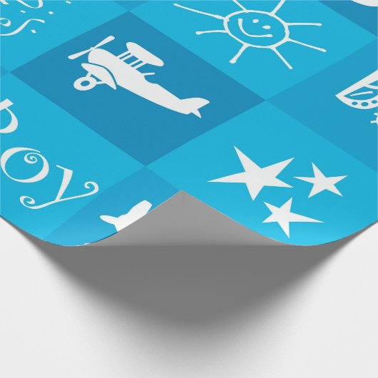 Baby jongen cadeaupapier (Hoek)