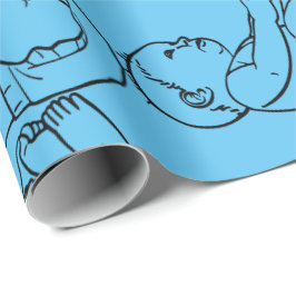 Baby jongen cadeaupapier