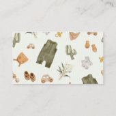 Baby Jongen Clothesline Boho Luier Raffle Informatiekaartje (Achterkant)