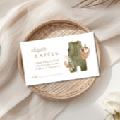 Baby Jongen Clothesline Boho Luier Raffle Informatiekaartje