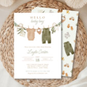 Baby Jongen Clothesline Neutrale Sage Boho Baby Do Kaart