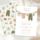 Baby Jongen Clothesline Neutrale Sage Boho Baby Do Kaart
