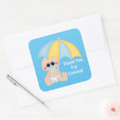 baby jongen dank je sticker (Envelop)