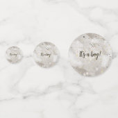 Baby Jongen Dieren en Ballonnen Douche Confetti (Achterkanten)