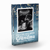 Baby jongen echo zwangerschap aankondiging fotoblokken (Links)