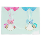 Baby jongen en meisje tweeling groot cadeauzakje (Achterkant)