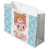 Baby Jongen Groot Cadeauzakje (Achterkant Gekanteld)