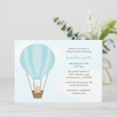 Baby jongen in blauwe ballon kaart (Staand voorkant)