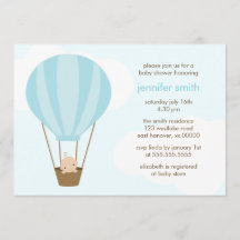 Baby jongen in blauwe ballon