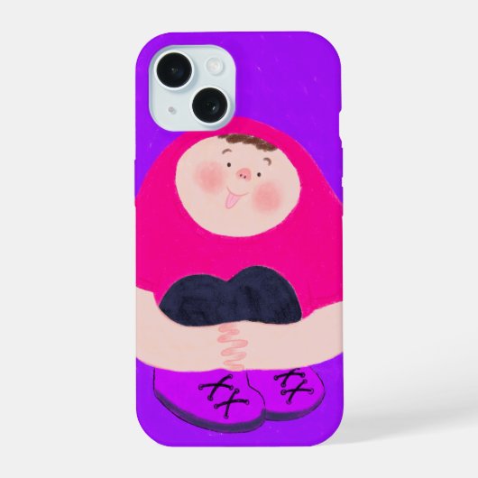 Baby jongen iPhone 15 case (Achterkant)