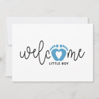 Baby jongen is geboren. geboortekaartjes. kaart