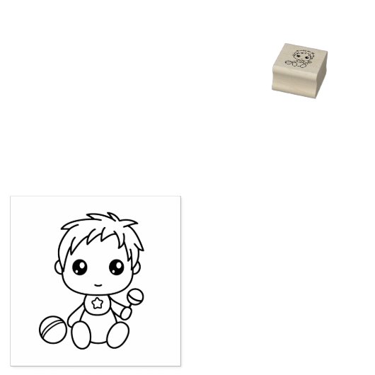 Baby Jongen Jumpsuit 1x1 Rubberstempel (Gestempeld)