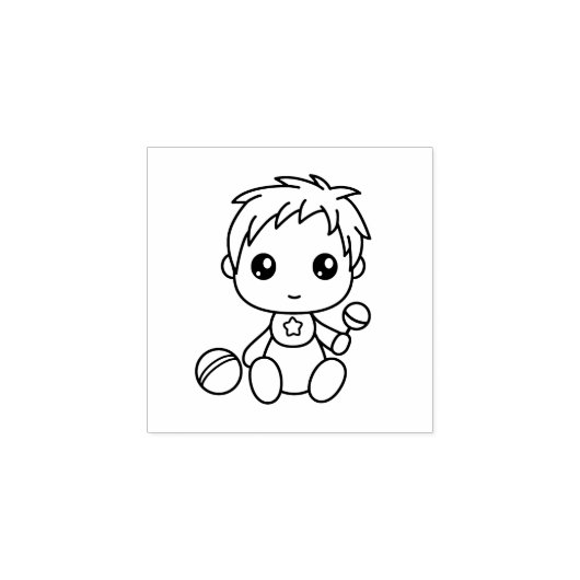 Baby Jongen Jumpsuit 1x1 Rubberstempel (Afrduk)