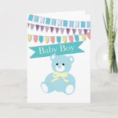 Baby jongen kaart (Voorkant)