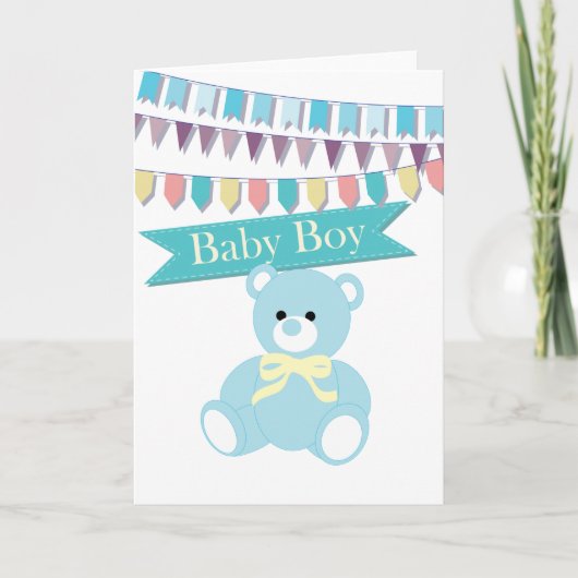 Baby jongen kaart (Voorkant)