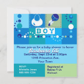 Baby jongen kaart (Achterkant)