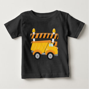 Baby jongen kiepwagen bouw t-shirt