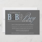 Baby jongen | Koolstof Kaart (Voorkant)