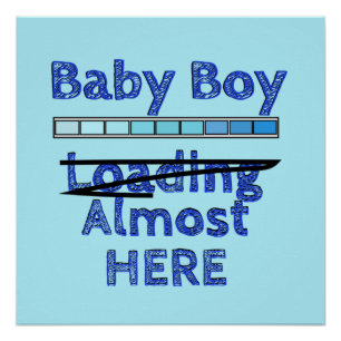 Baby Jongen laden - Negende maand Perfect Poster
