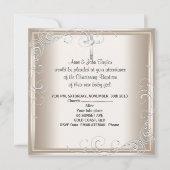 Baby Jongen Meisje Crème Doop Doop Kruis Kaart (Achterkant)