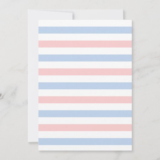 Baby Jongen Meisje Geslacht Onthullen Partij Kaart (Achterkant)